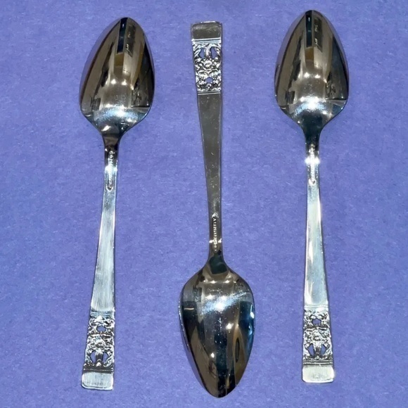 Oneida‎ Coronation Teaspoon Community 1936 Silverplate SET OF 3 - Picture 2 of 2